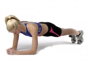 Confession: I do not look this poised or perfect when doing planks.