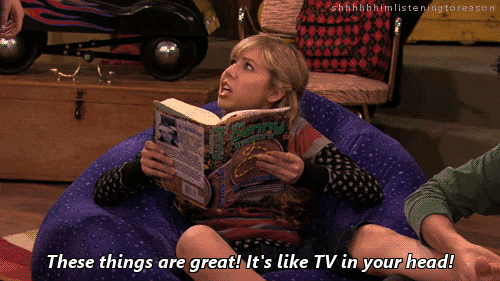 books like tv in head
